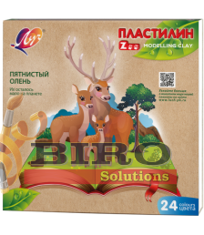Pastă de modelat ZOO, 24 culori x 15 gr.